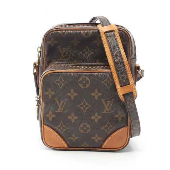LOUIS VUITTON Amazon Shoulder Bag Coated Canvas Leather Monogram Brown M45236 ⭐ - Picture 2 of 11